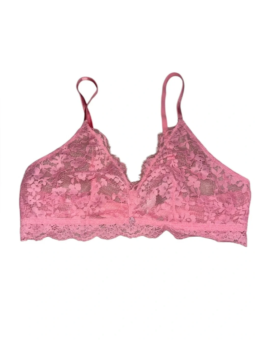 Victoria's Secret Pink Floral Lace Bralette‎